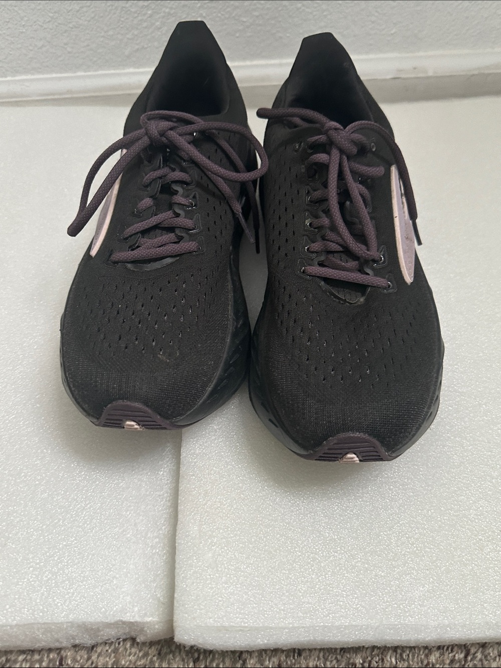Brooks glycerin max Women’s Black purple running Plum Laces shoes size 10 - Picture 6 of 13